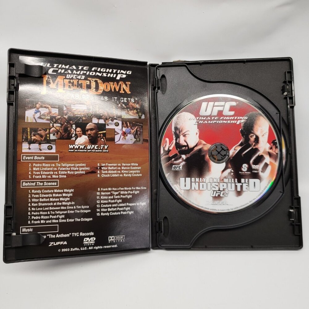 UFC 43 Ultimate Fighting Championship Meltdown 2 DVD Pack Liddell Couture Ortiz
